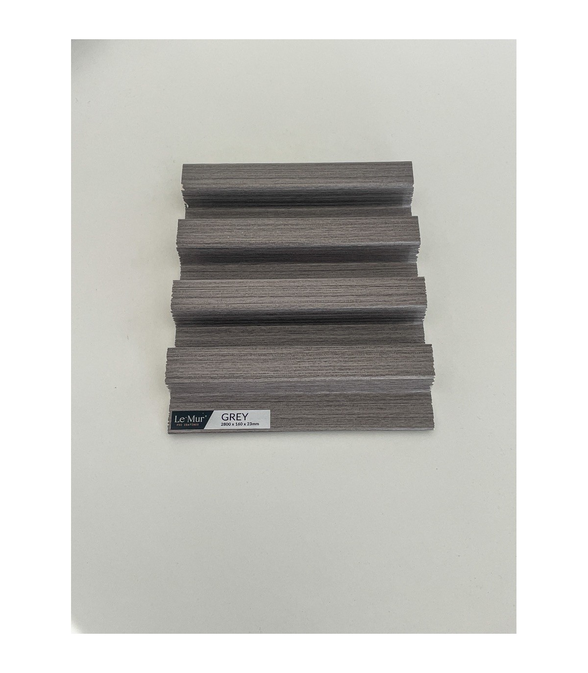 AMOSTRA - Revestimento Ripado Le Mur Carvalho Cinza (17x14cm)