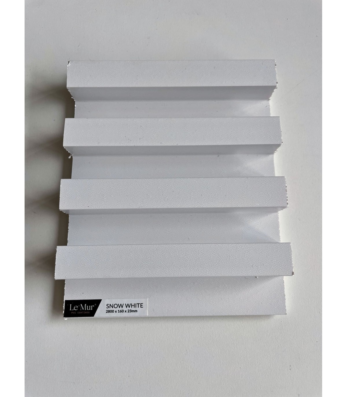 AMOSTRA - Revestimento Ripado Le Mur Branco Neve (17x14cm)