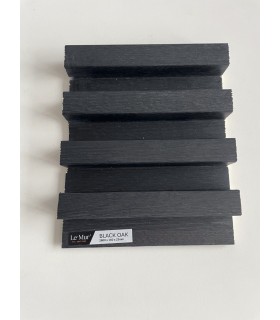 AMOSTRA - Revestimento Ripado Le Mur Carvalho Negro (17x14cm)