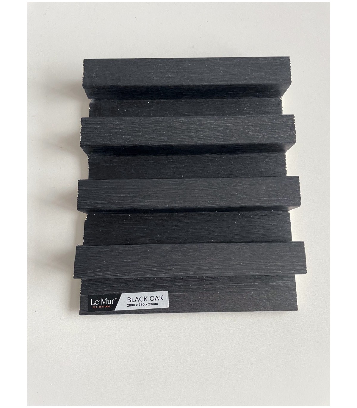 AMOSTRA - Revestimento Ripado Le Mur Carvalho Negro (17x14cm)