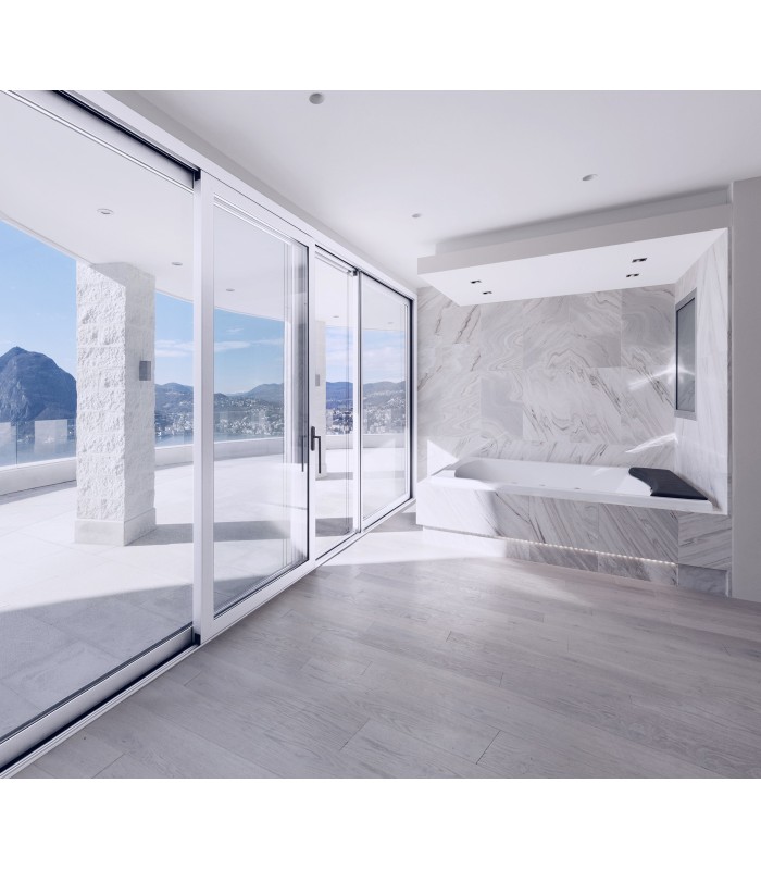 Porta Janela de Correr PVC 3F 400x200cm Vidro Duplo ALUPLAST Fabrico Especial