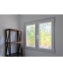 Janela PVC 100x100cm Oscilobatente Vidro Duplo PROLINE