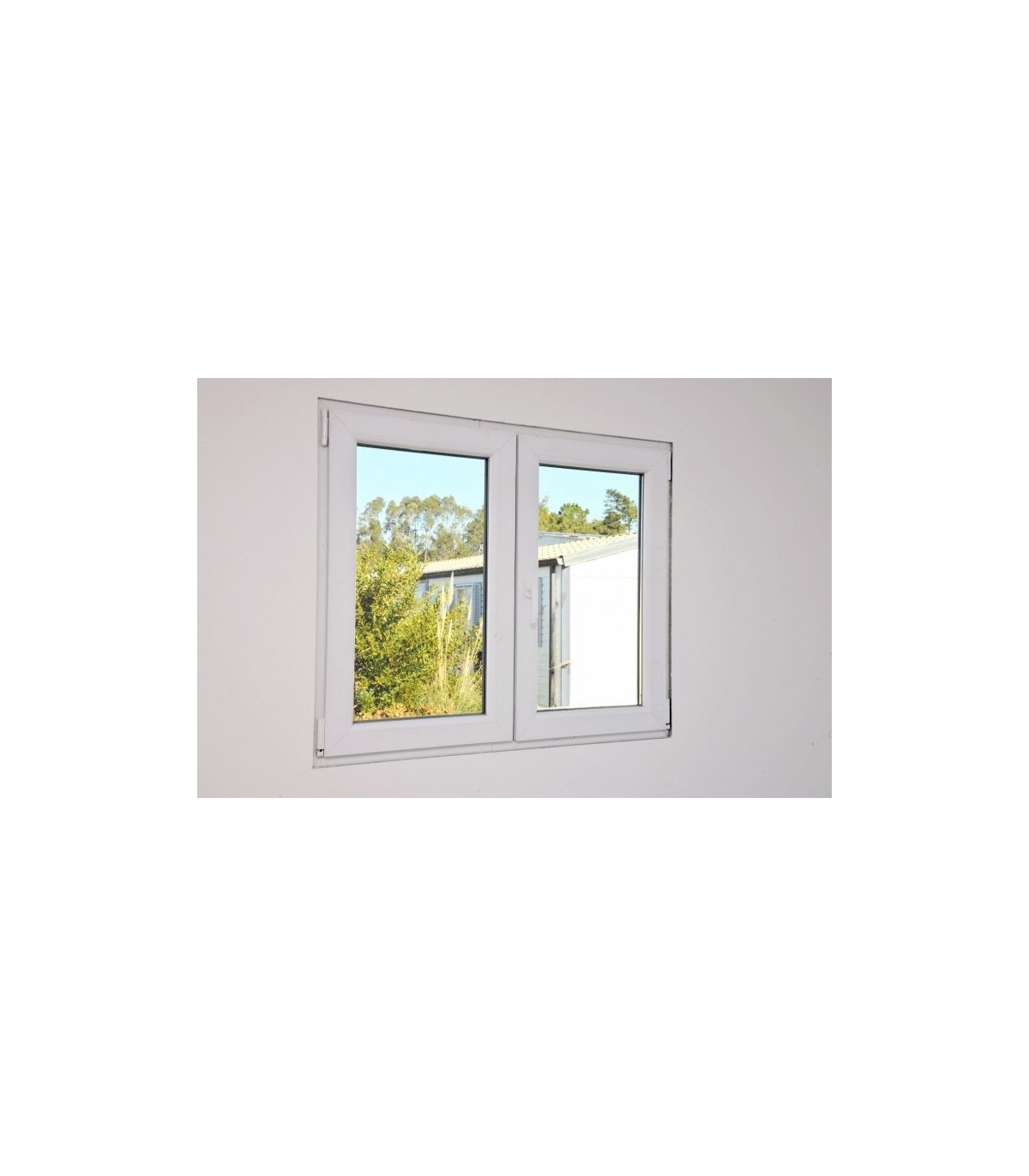 Janela PVC 100x100cm Oscilobatente Vidro Duplo PROLINE