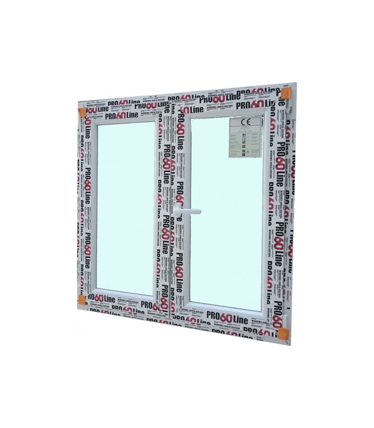 Janela PVC 100x100cm Oscilobatente Vidro Duplo PROLINE