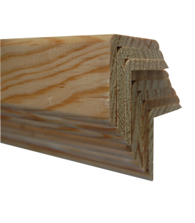 Perfis Cantoneira em Pinho 2400x22x5mm - Pack de 8