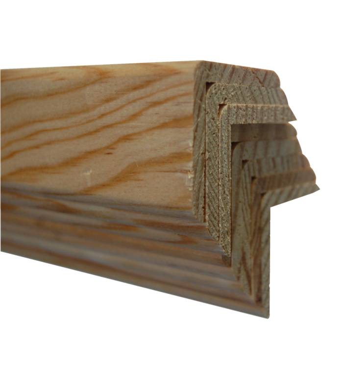 Perfis Cantoneira em Pinho 2400x22x5mm - Pack de 8