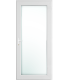 Porta Exterior PVC Vidro Duplo Transparente 80x200cm DIREITA