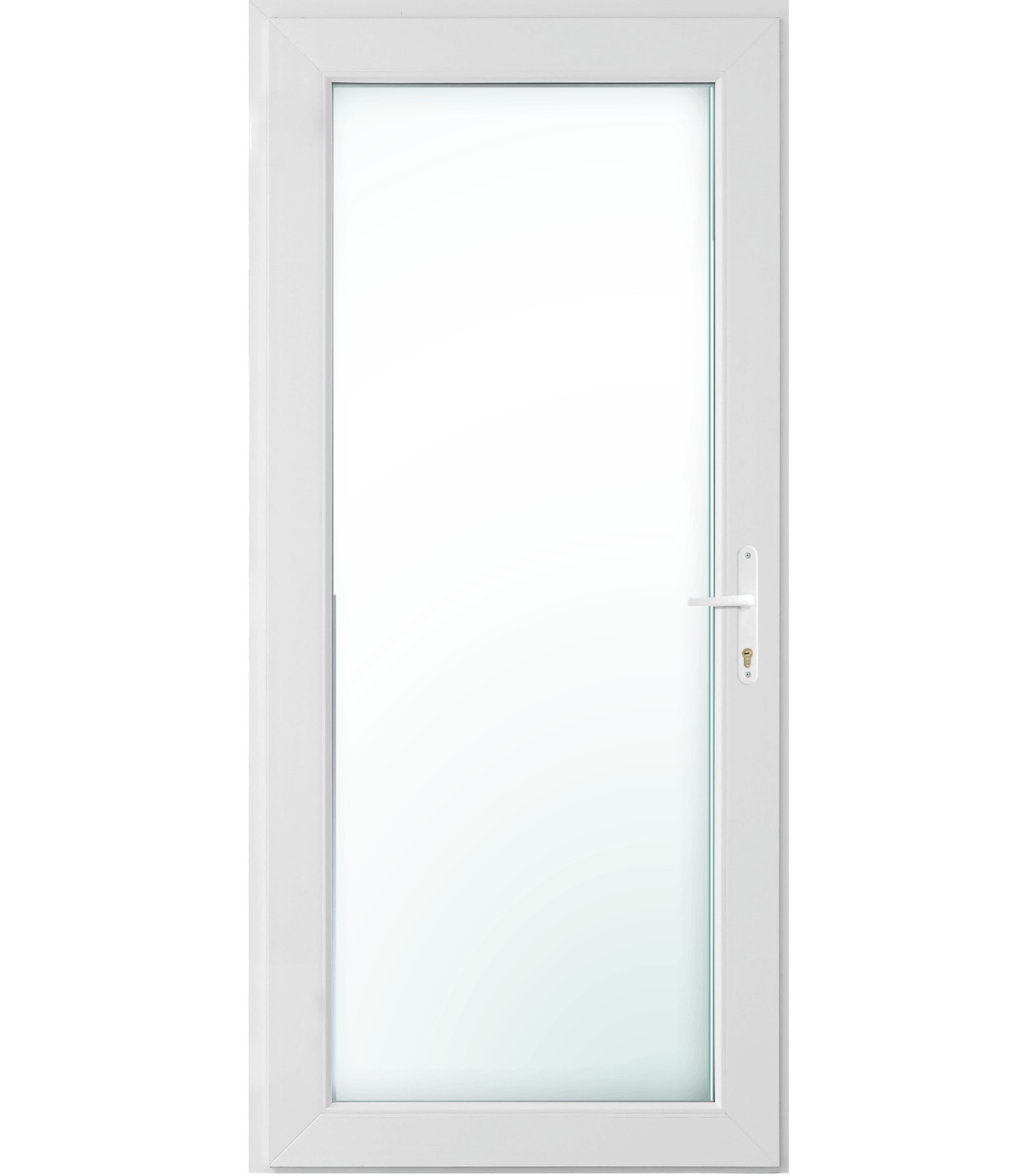 Porta Exterior PVC Vidro Duplo Transparente 80x200cm ESQUERDA