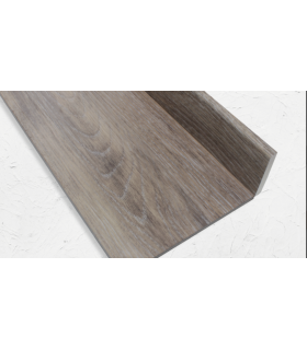 Rodapé PVC Expandido Carvalho Cinza Escuro 2020x70x15mm