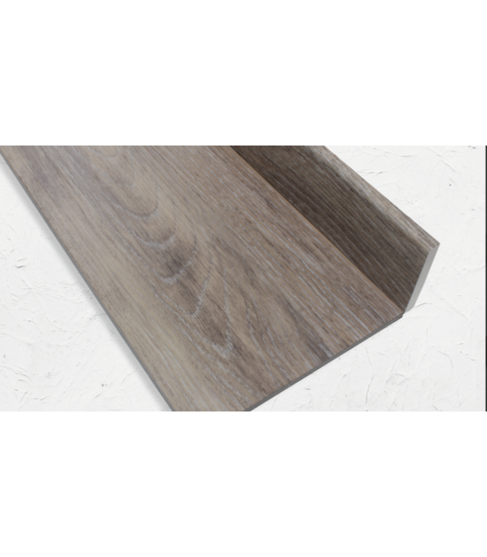 Rodapé PVC Expandido Carvalho Cinza Escuro 2020x70x15mm