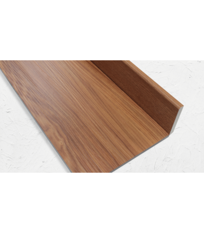 Rodapé PVC Expandido Afizélia 2200x70x15mm