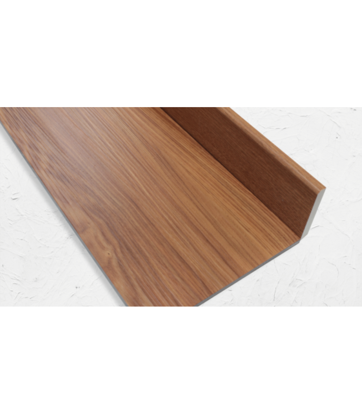 Rodapé PVC Expandido Afizélia 2200x70x15mm