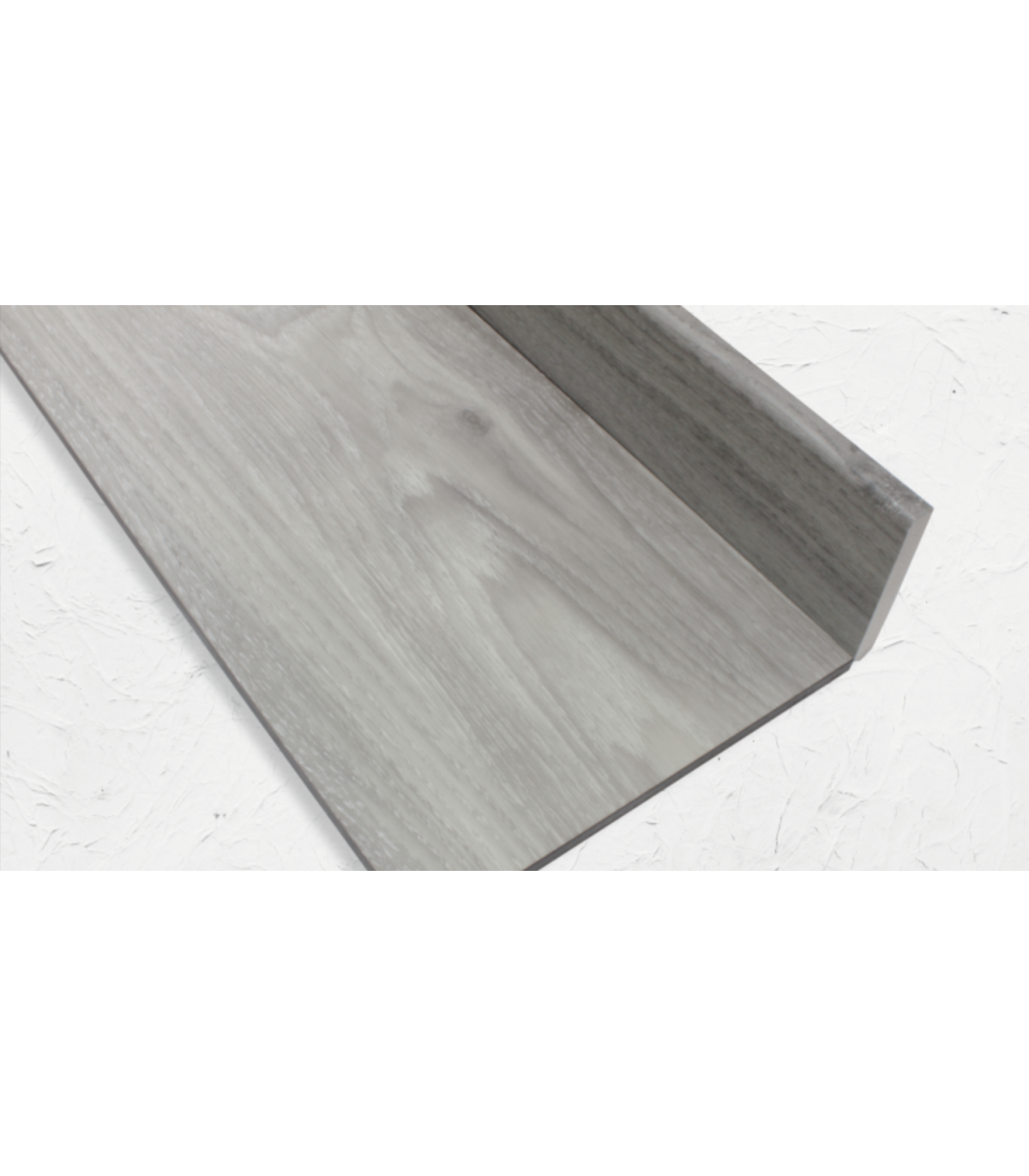 Rodapé PVC Expandido Pinho Cinza 2200x70x15mm