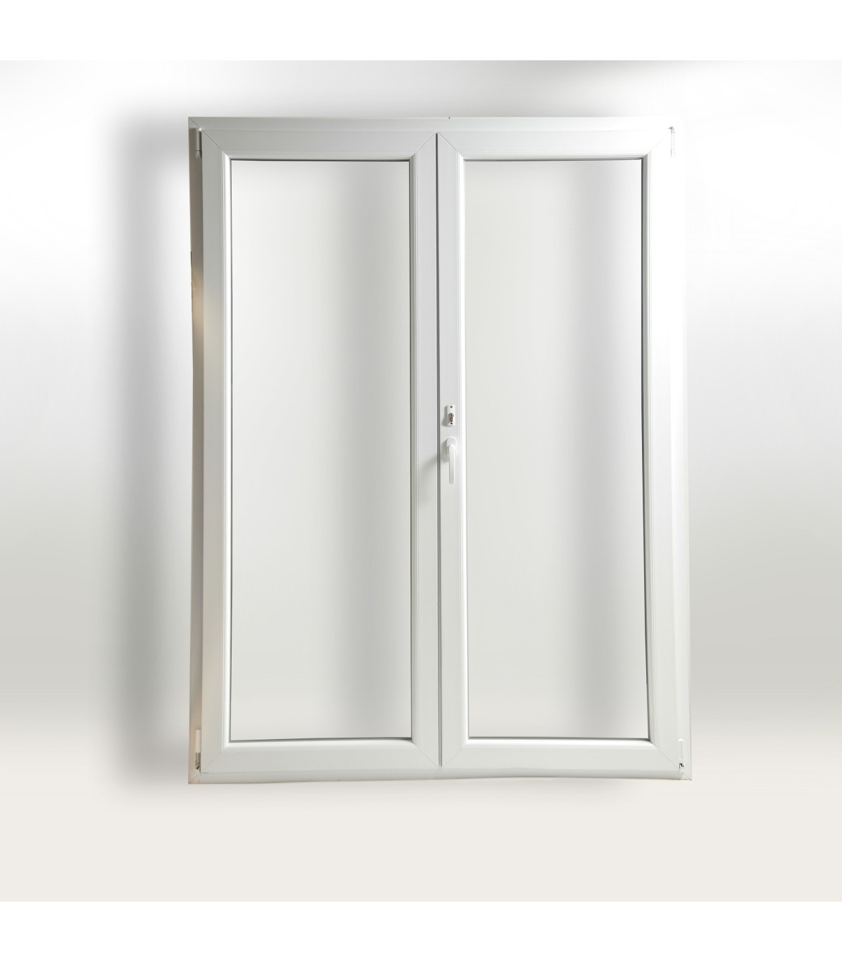 Porta Janela PVC 150x200cm Oscilobatente Chave e Puxador Interior e Exterior Vidro Duplo CANDO